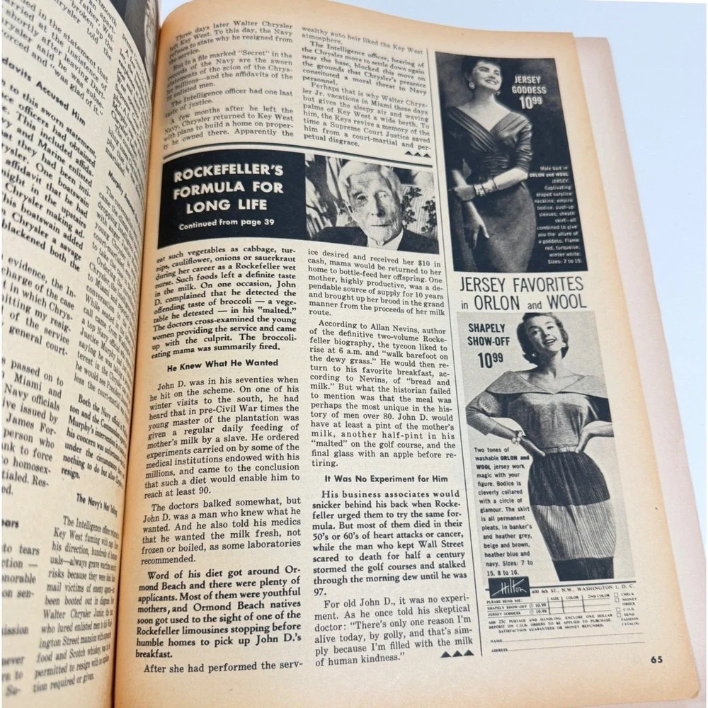 Vintage Confidential Magazine Jan 1956 Gary Cooper Kim Novak Anita Ekberg